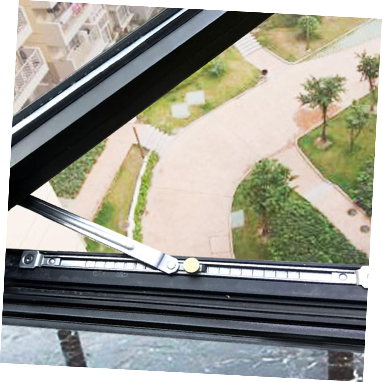 Tofficu 5 Stück Fensterstopper Ohne Stanzen Windstütze Schlüssel Babytür Teleskopstange Fensterstrebe Möbel Wandanker Fensterstangen Fensterschnappbegrenzer Fensterstopper