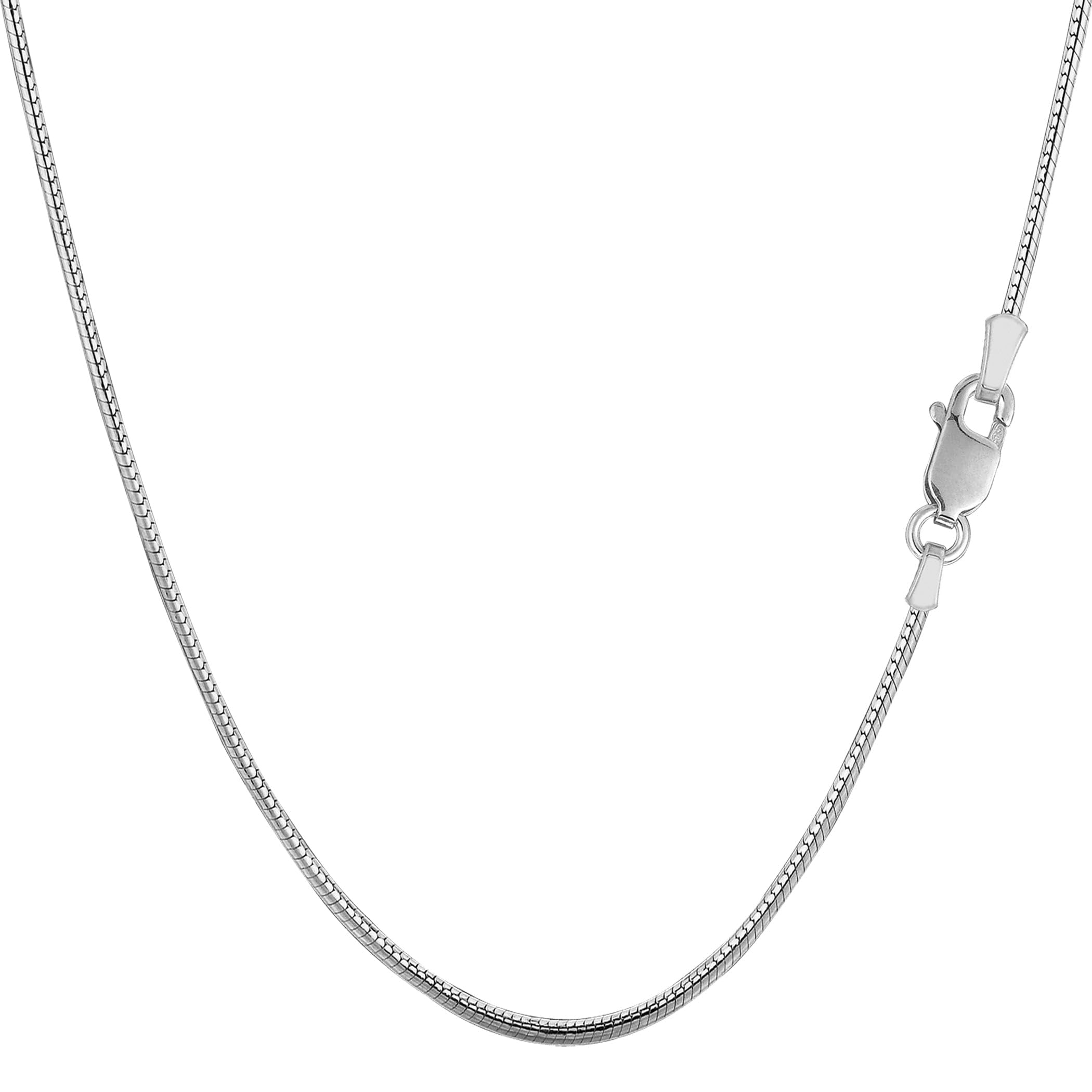 925 Argento Sterling Placcato 1.4 MM Scatola Catenina Moda