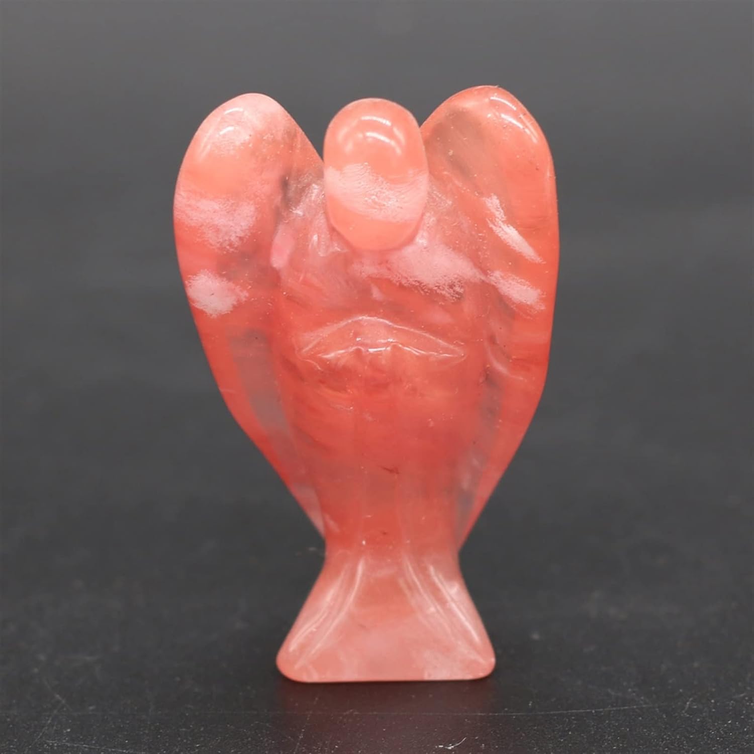 1 par 50mm Natural Jade Baoding Ball Fitness Balonmano Cuarzo Esfera relajación Mano muñeca Ejercicio Masaje Terapia Piedra Inicio Colecciones (Color : Watermelon Red Stone, Size : 30x50mm)
