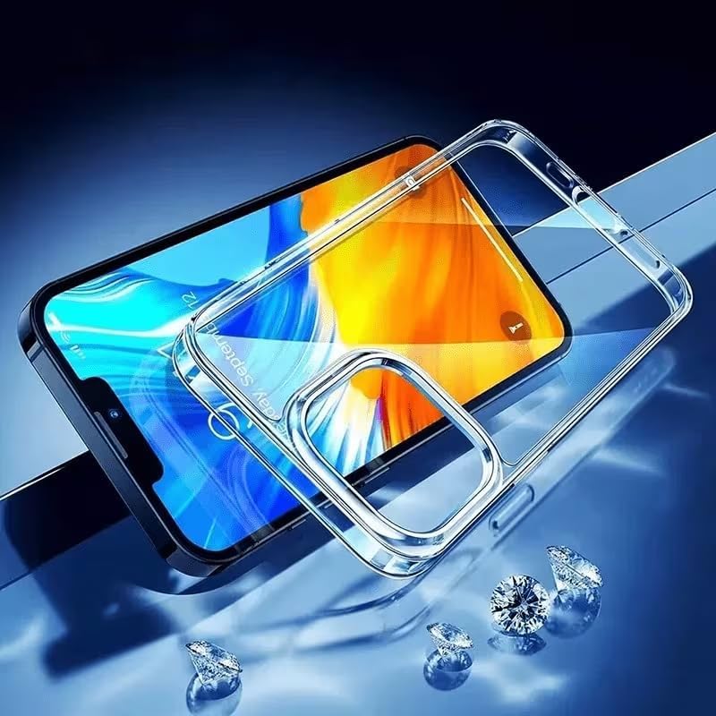 Image of DIZORO Crystal Clear Compatible with iPhone 14 Plus Case with Anti-Yellow Shockproof Transparent Cover