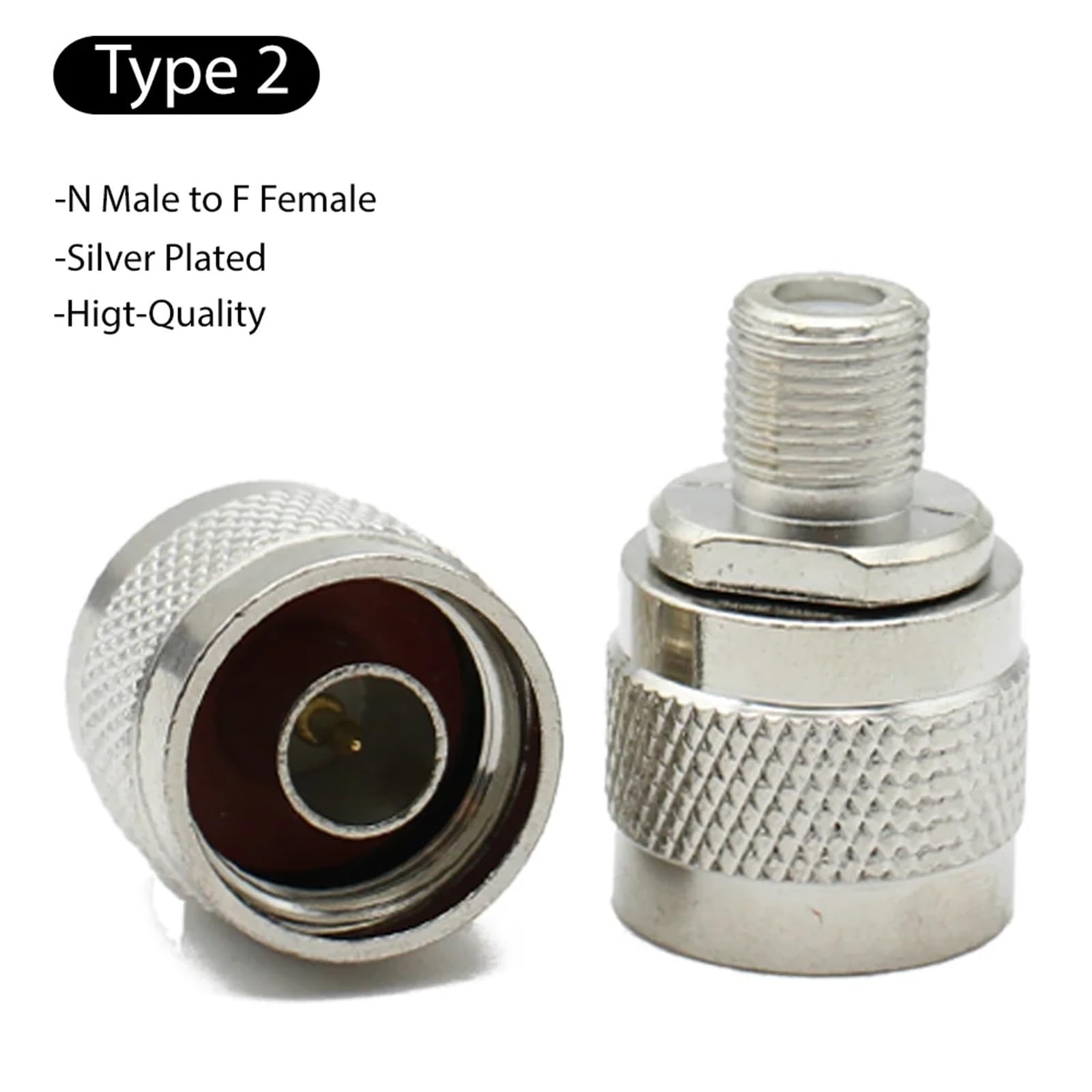 L16 N vers F mâle femelle adaptateur coaxial connecteur droit (type 2, 3 pièces)