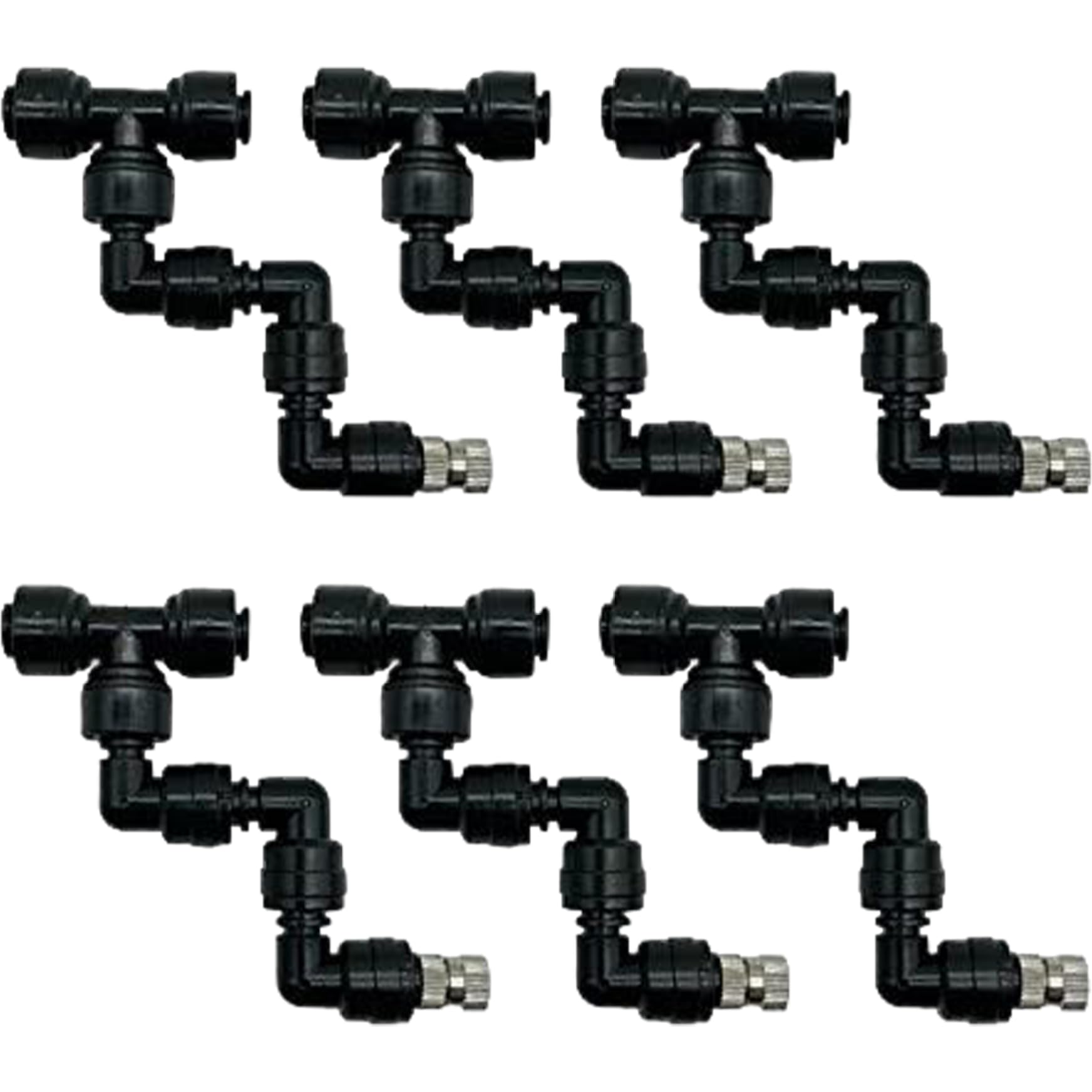 Buse de brumisation pour terrarium reptile avec 6 têtes orientables 360°