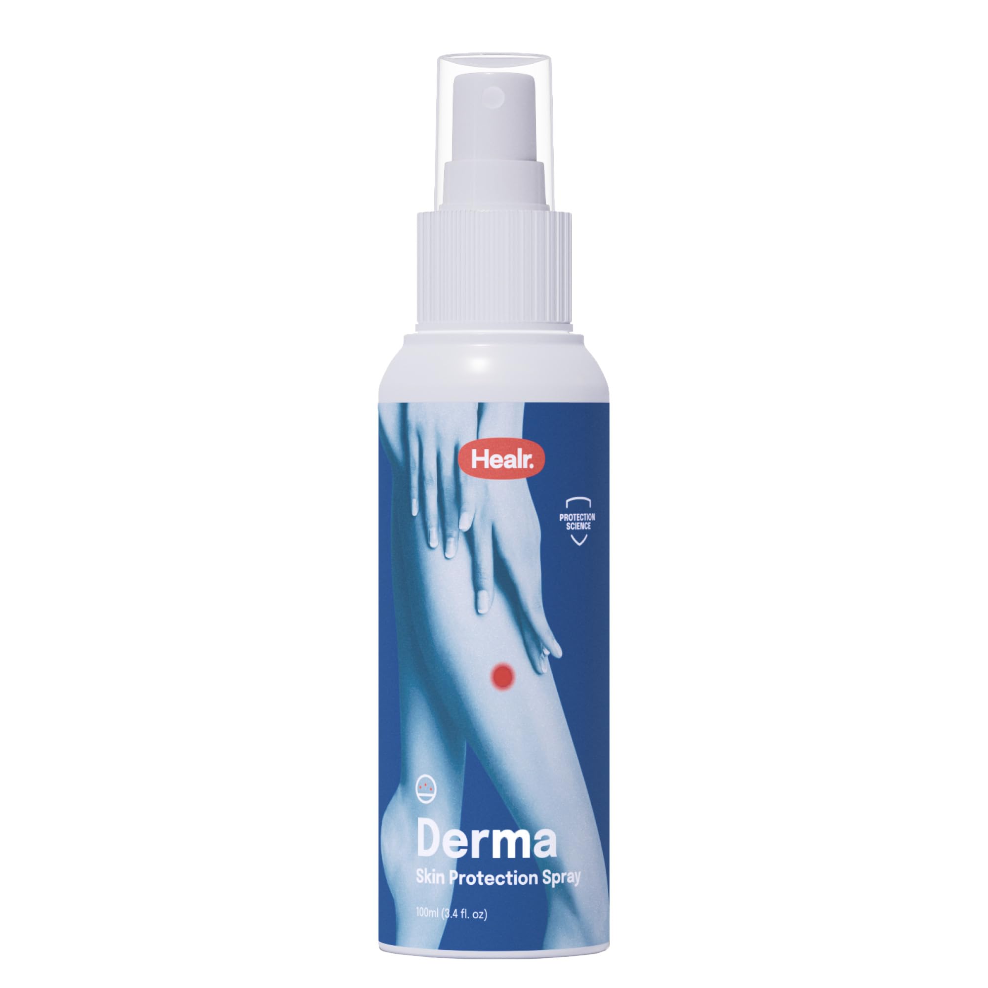 HealrDerma Skin Protection Spray – Aloe Vera and Magnesium Oil Psoriasis Treatment Spray – Fast-Absorbing Anti-Itch and Dry Skin Moisturiser – Alternative to Psoriasis Cream, 100ml