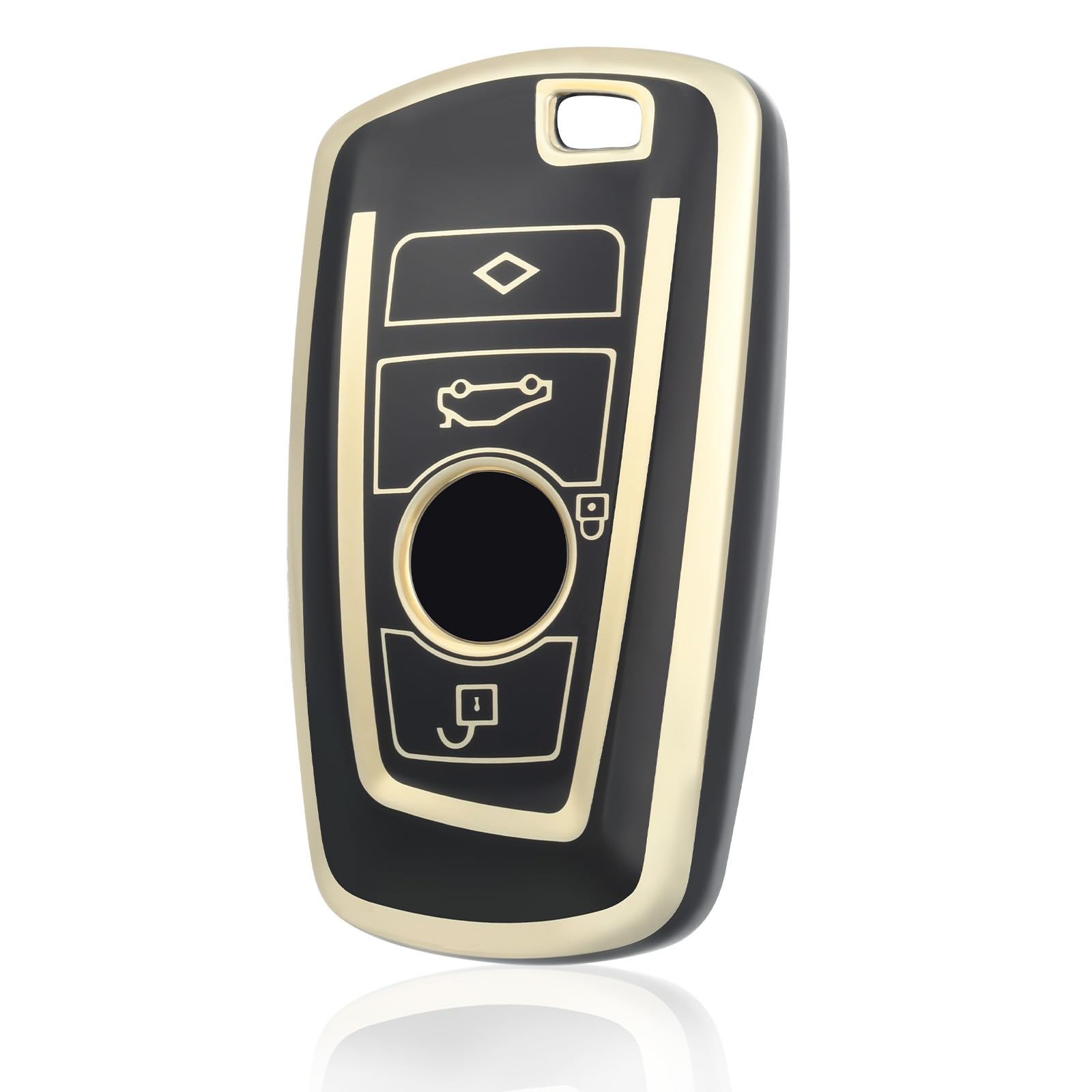 Horande Replacement Keyless Entry Smart Key Fob Cover Fits For BMW 1 3 4 5 6 7 Series X3 X4 M5 M6 GT3 GT5 Remote Control Key Fob 3 Buttons - View #7