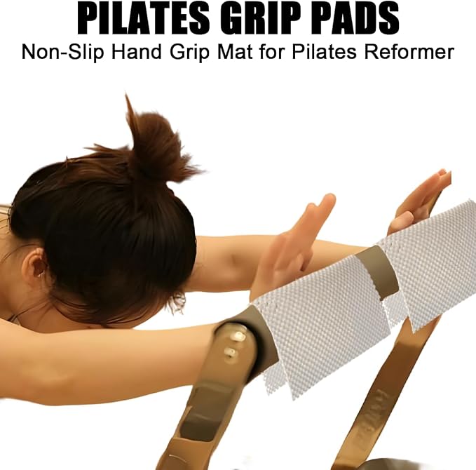 6 PCS Pilates Grip Pad, Non-Slip Hand Grip Mat for Pilates Reformer, Anti Slip Hand Workout Pads, Pull Ups Exercise, Pilates, Dumbbell miniatura 4