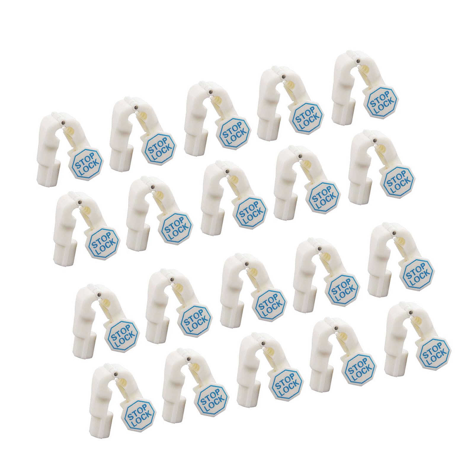 20pcs Anti Theft Hook Universals 6mm Hole for Shelves Secure ABS Durability Easy Install Simple Installation