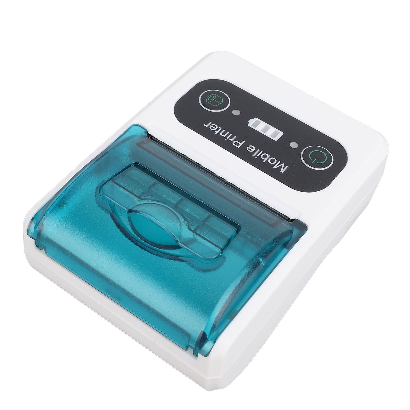 Impresora Térmica de Recibos, Diseño Portátil, Velocidad de Impresión Rápida, Impresora Pequeña de 58 Mm para Restaurantes y Tiendas Minoristas (Verde Blanco)