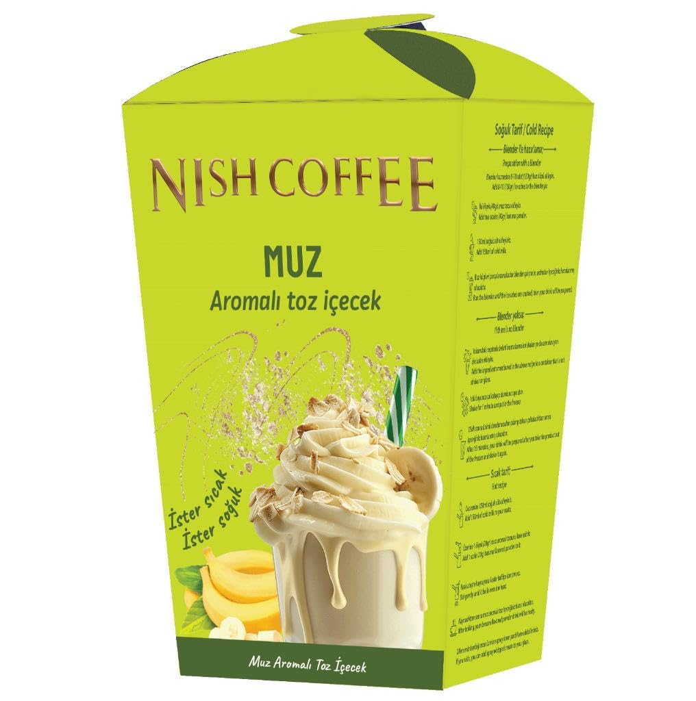 Nish Kahve Muz Aromalı Toz İçecek 250 Gram