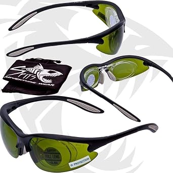 Spits Eyewear MAG-Weld IR3 or IR5 Torch Welding Safety Glasses with Full Magnifying Magnifier Adapter