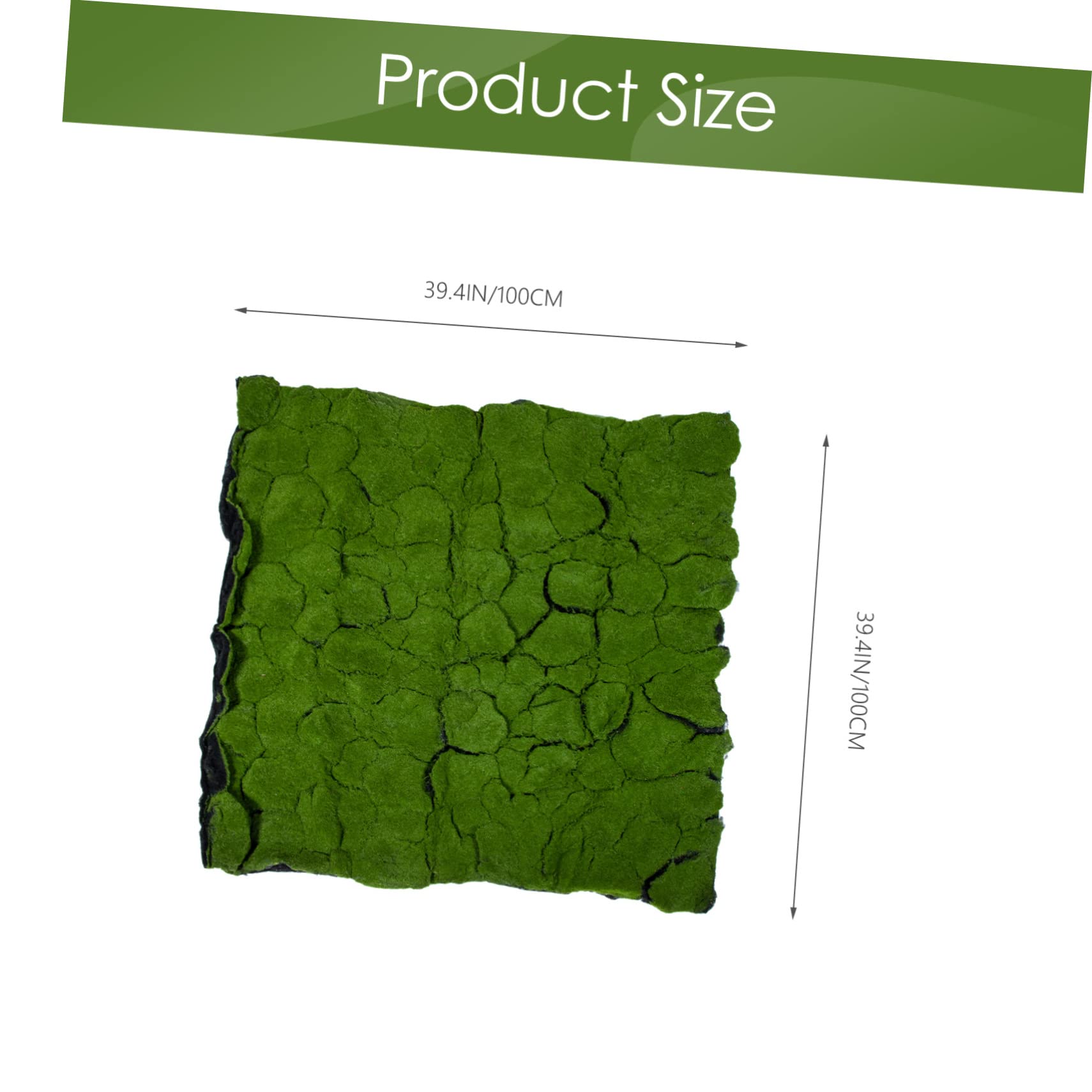 Cabilock Césped Artificial de Musgo Realista para Jardín y Dormitorio, Alfombra de Musgo Verde Material de Algodón y Algodón de Perla, Resistente al Desvanecimiento