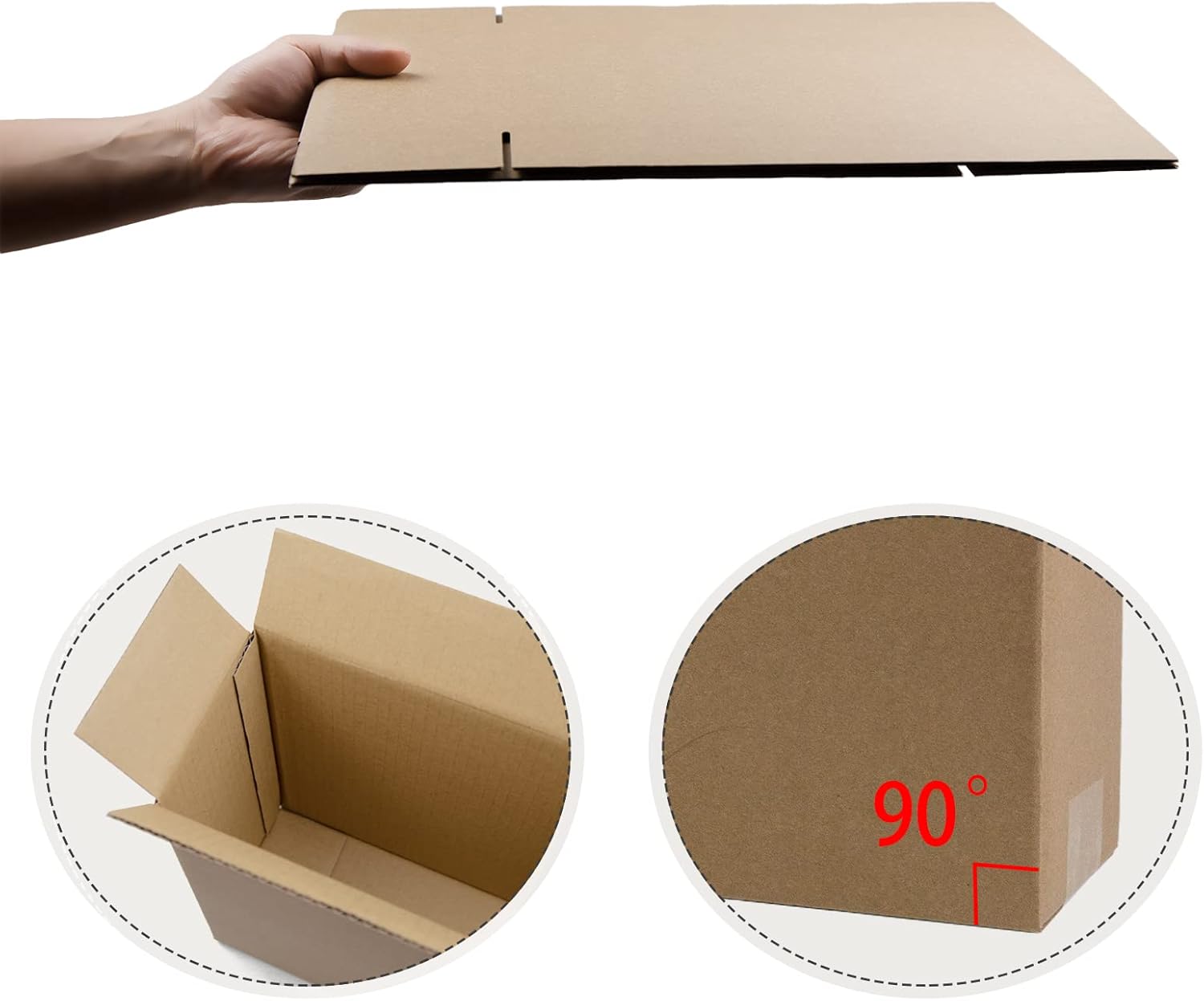 12x9x4 Inches Shipping Boxes, Brown Corrugated Cardboard Boxes for Small Bussiness, 25 Pack