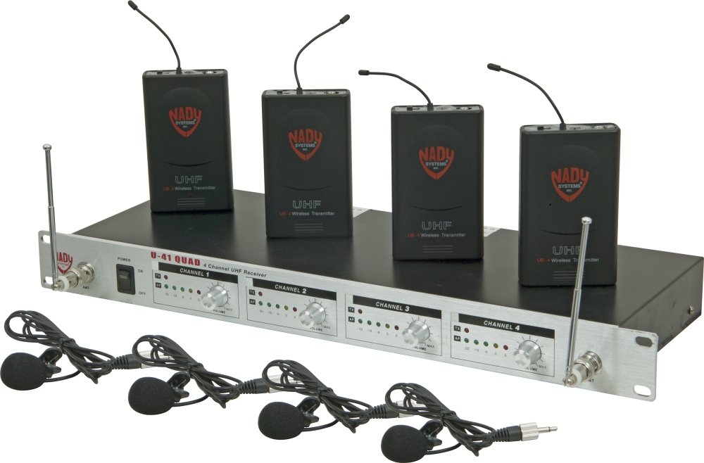 Nady, 4 Wireless Microphone System (U41QUADLTO)