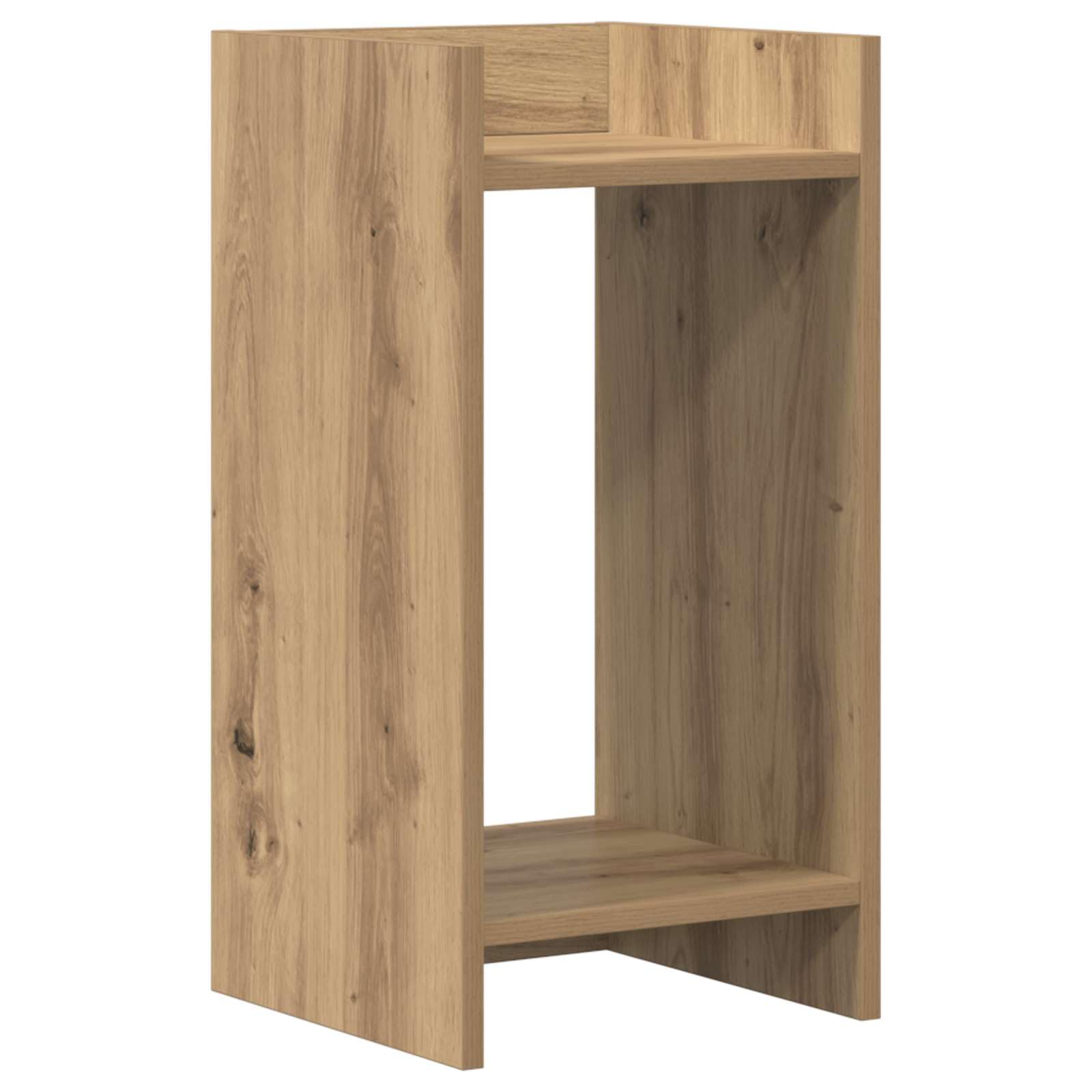 Supporto per piante, 2 pezzi, rovere Artisan, 30 x 30 x 60 cm | Materiale in legno, struttura del telaio aperto, salvaspazio, facile da montare, per soggiorno
