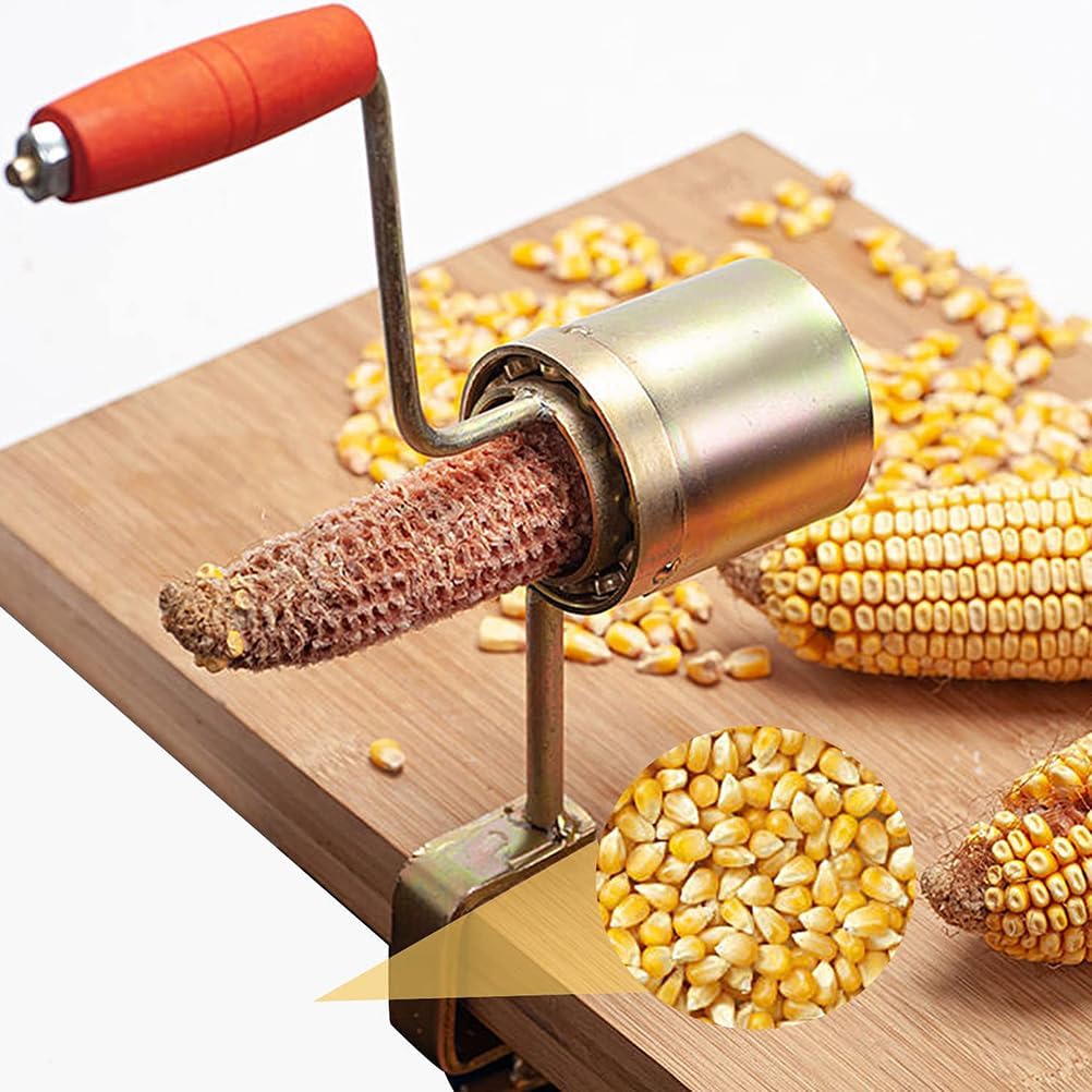 DOITOOL Corn Stripping Tool Hand Corn Sheller Iron Corn Stripper Cutter Cob Corn Peeler Corn Thresher Slicer for Home Kitchen with Serrated