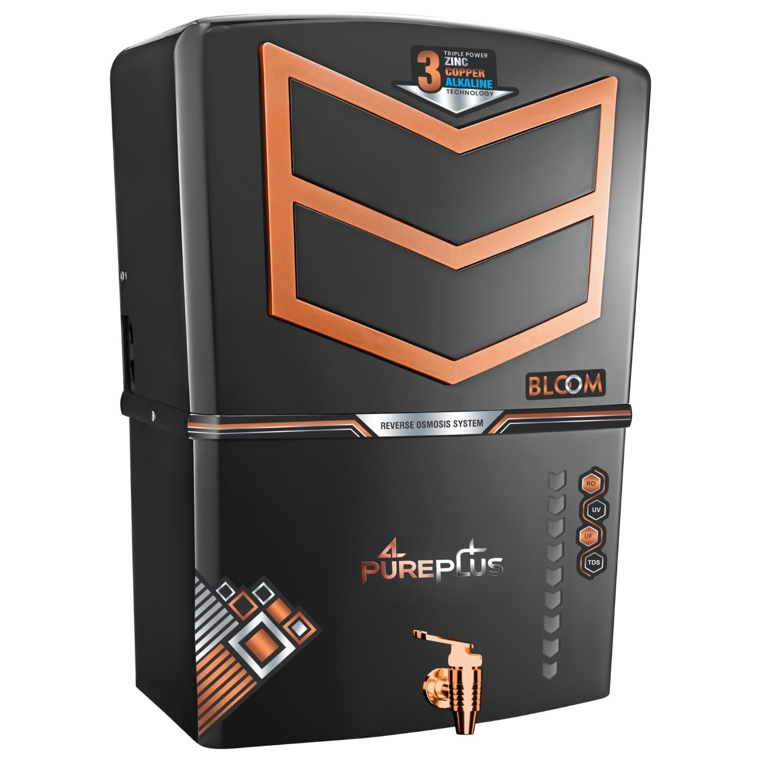 Pureplus Zinc Copper Alkaline Hydrogen RO Water Purifier |12 Liter Storage | RO+ZN+CU+ALK+ Negative ORP+UV+UF+TDS+PF | Best Water Filter for Home Drinking (Made In India)-picture-30