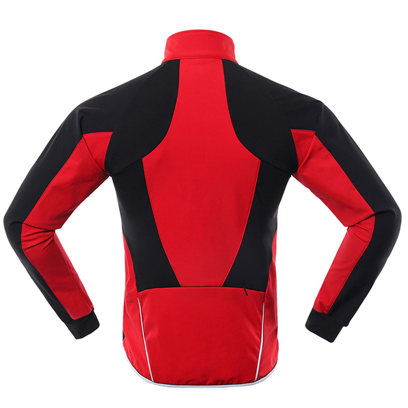 Veste de Cyclisme Manteau Polaire Thermique pour Femme, Vestes Réfléchissantes Composites à Trois Couches Imperméable Coupe-Vent Respirant