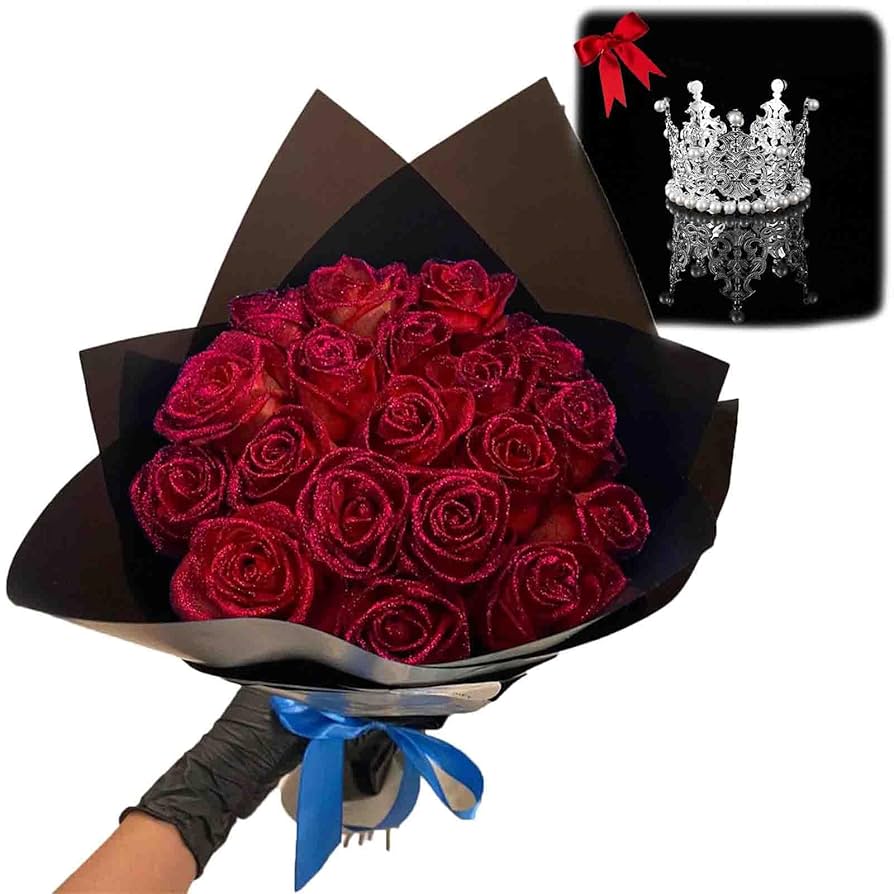 Amazon.co.jp: fencyatt グリッターローズブーケ グリッター