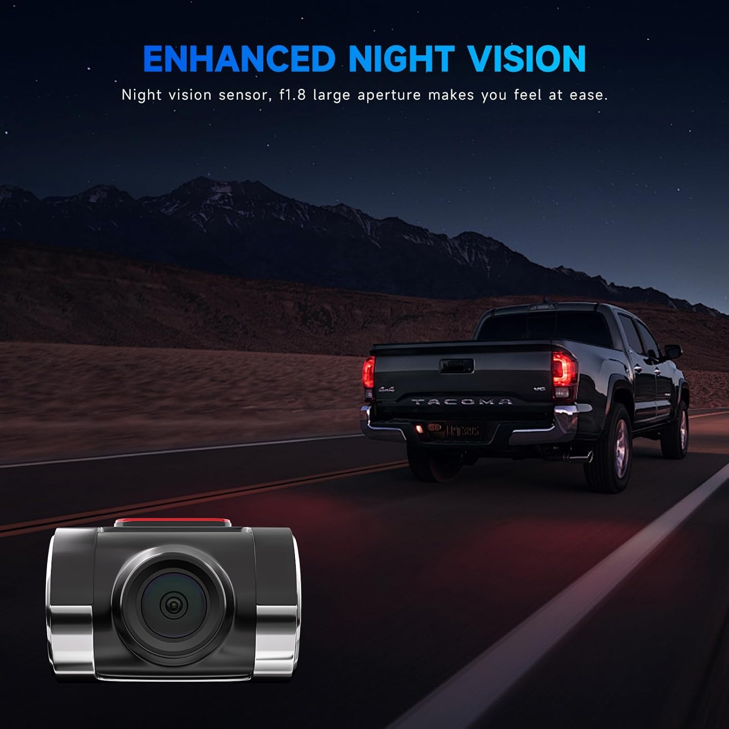 Car Camera USB Recorder, Loop Recording ADAS, Wind Screen Dash Cam, with SD Memory Card, for Android Radio Stereo GPS. (BLACK-64GB)