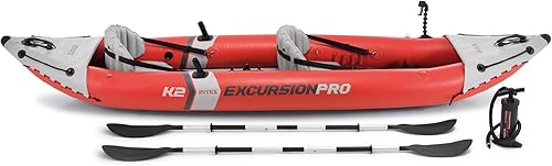 Miniatura 10 de INTEX 68309EP Excursion Pro K2 Juego de kayak inflable: incluye paletas de kayak de lujo de 86 pulgadas y bomba de alto rendimiento - PVC superTough