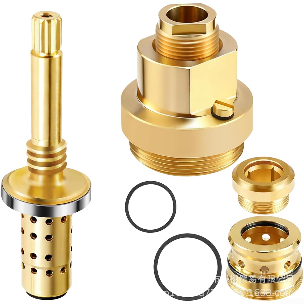 Kit de Reparación de Válvula de para ducha TA4 T12A para latón Macizo con Cartucho y Juntas para Grifo de Bañera Mezclador Termostático de Fugas 15x5x5cm