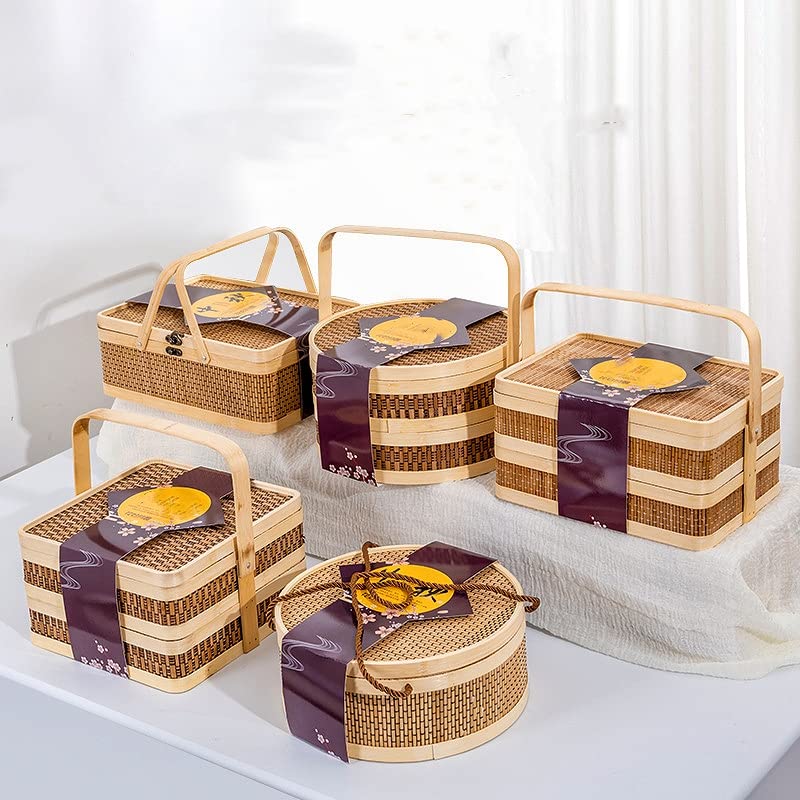 収納ケース 竹製 茶道具 小物入れ籠, Amazon.co.jp: 竹籠 竹篭 収納ケース 編まれた 天然素材 ふた