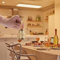 Vista 3 de Campana de llamada de latón grande súper fuerte para cena, boda, aula, meditación tibetana, regalo para postrarse en cama, mamá, personas mayores