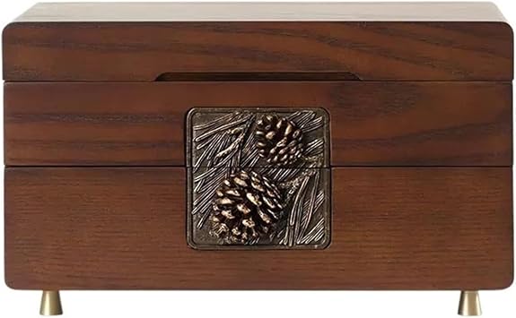 COYEUX Jewellery Box for Wowen, Wood Jewelry Storage Box, with Drawers, for Necklaces Earrings Rings Bracelets, for Girls and Women