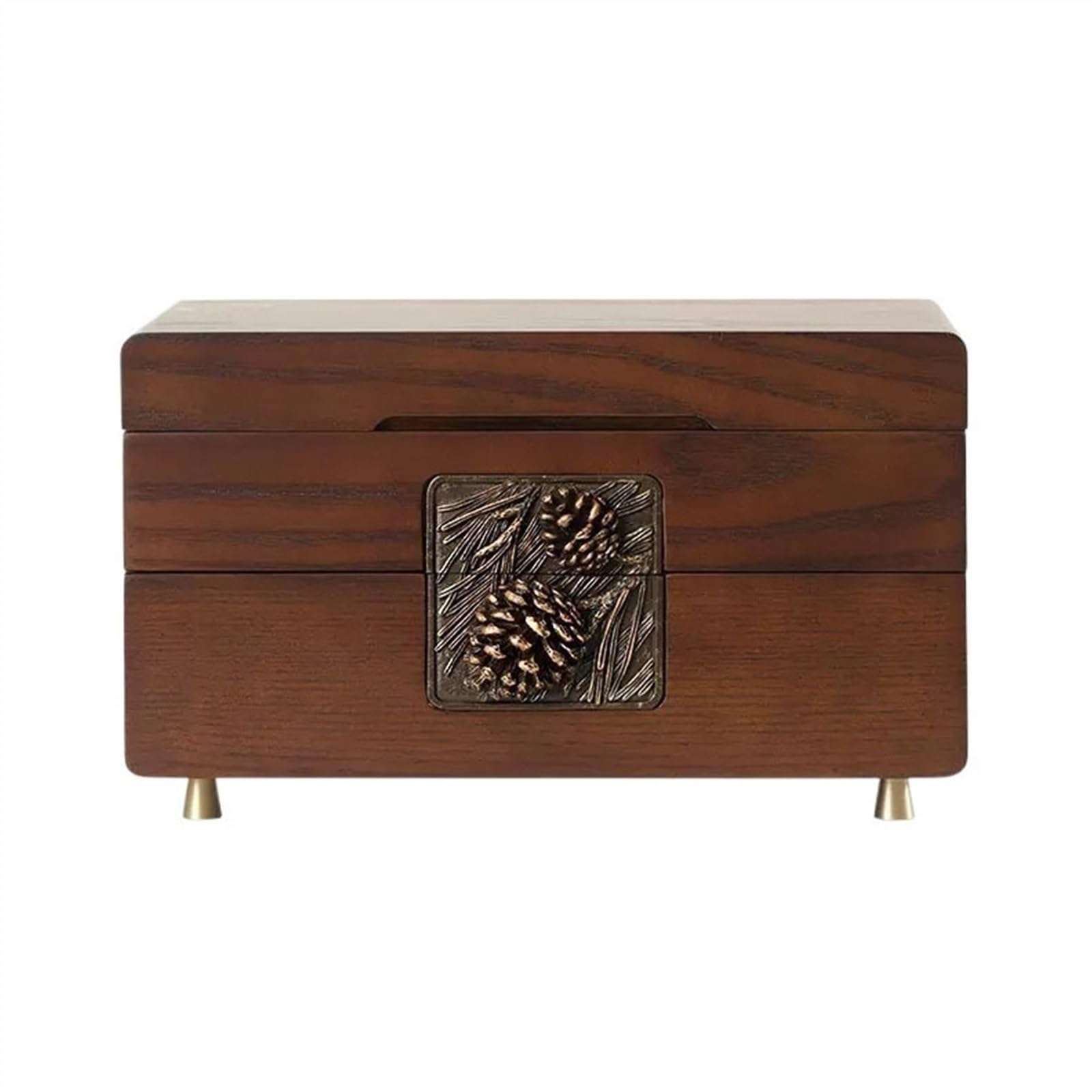 Boîte à bijoux en bois pour organiser vos colliers et bracelets sur la coiffeuse