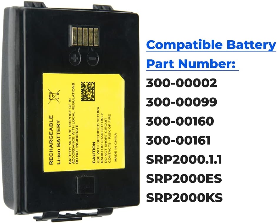 7.4V 2000mAh SRP2000 Battery for Sepura SRP3000 SRP3500 SRP3800 SRP3900 Two Way Radios Li-ion Replacement Battery