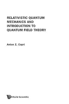 Amazon | Relativistic quantum mechanics and introduction to