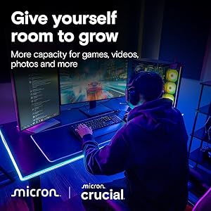 Crucial T710 2TB Gen5 NVMe SSD with Heatsink, Up to 14,500 MB/s, PCIe 5.0 M.2 2280, Internal Solid State Drive, Compatible with Desktop, & PS5, +Acronis Software - CT2000T710SSD5-01