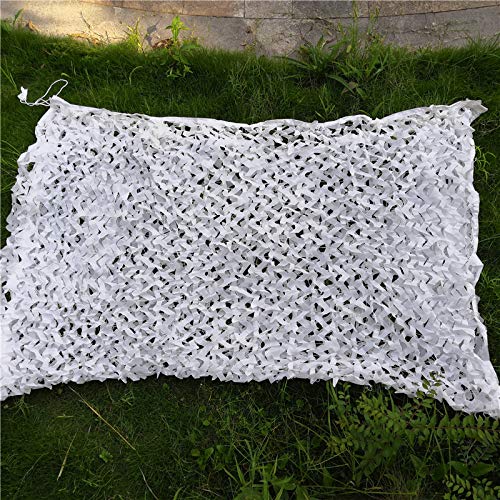 Filet de camouflage blanc résistant en toile d'ombre renforcée