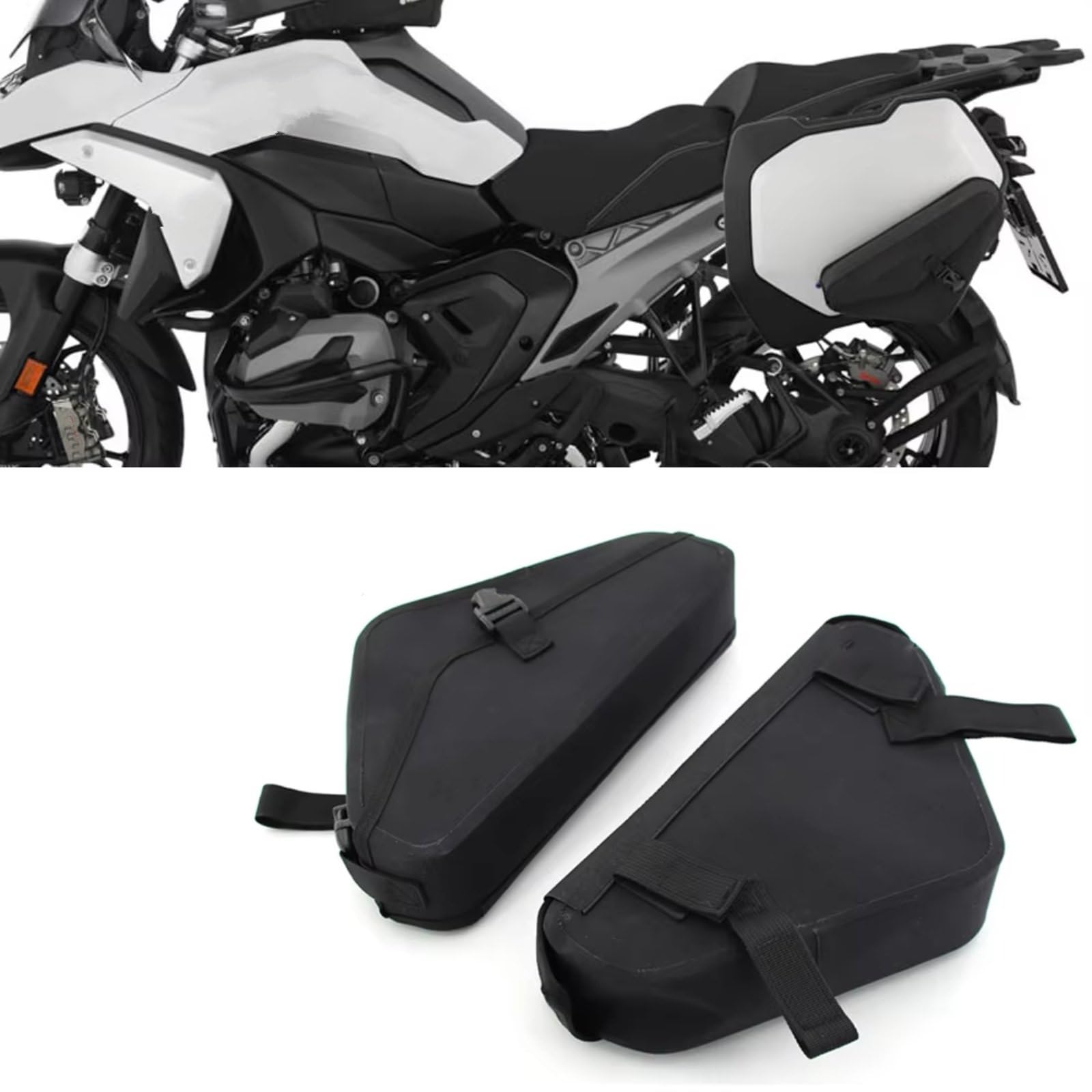 Motorrad Pannier Kompatibel Mit Für R1300GS 2022–2023 Motorrad-Satteltaschen, Gepäckträgertasche, Koffer, wasserdichte Werkzeugtasche, Vario-Koffer, Tasche, Erste-Hilfe-Taschen-Set