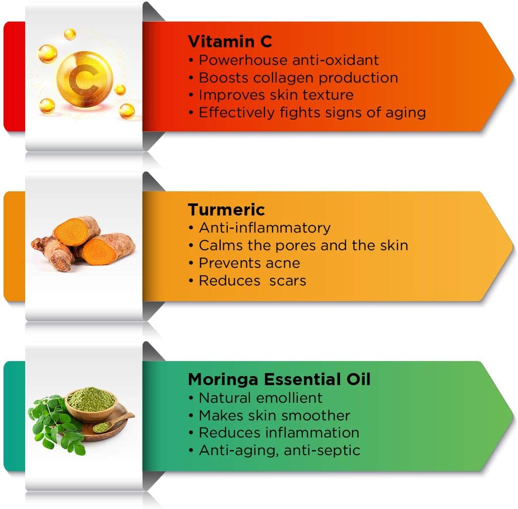 The Man Company Vitamin C Face Wash with Turmeric and Moringa (100 ml), Cleanses & Energizes Skin, Prevents Acne - Image 3