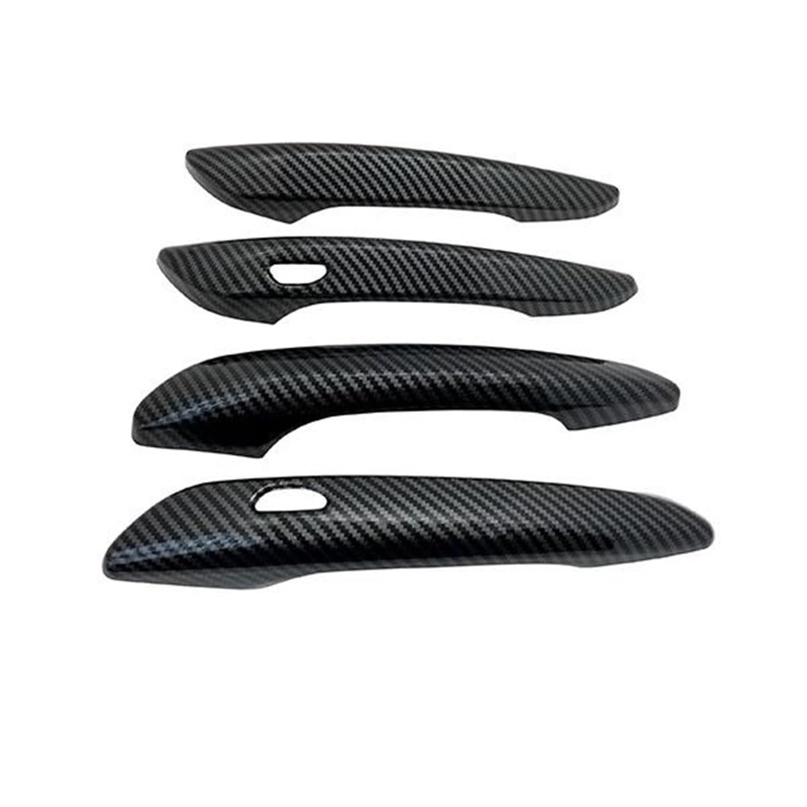 Csspdm Style1 Gloss Black Carbon Fiber Chrome Door Handle Stickers Cover For Mazda 3 4Th Gen Bp 2019-2022 Car Exterior Accessories(Style1)