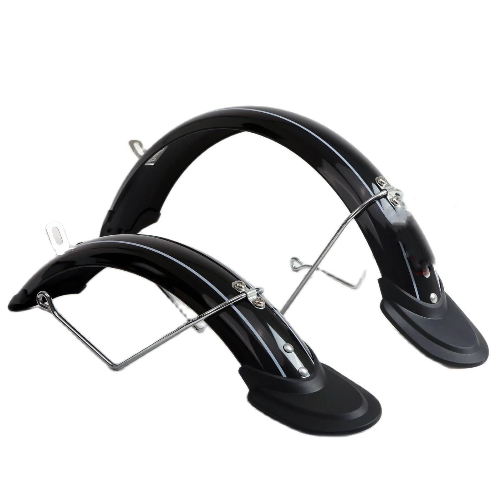 Błotnik rowerowy elektryczny Face All inclusive 14-calowy składany błotnik rowerowy firmy Rain Błotniki rowerowe(Black No reflector)