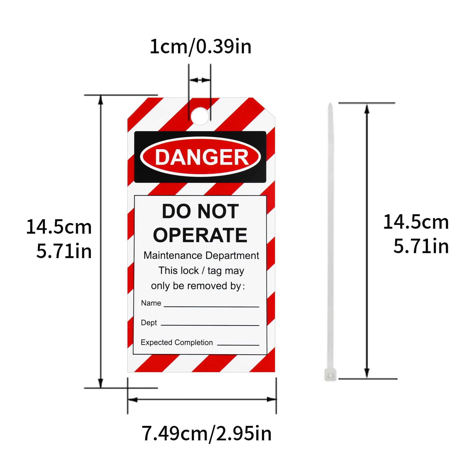 Lockout Tagout Tags - DANGER Do Not Operate -5