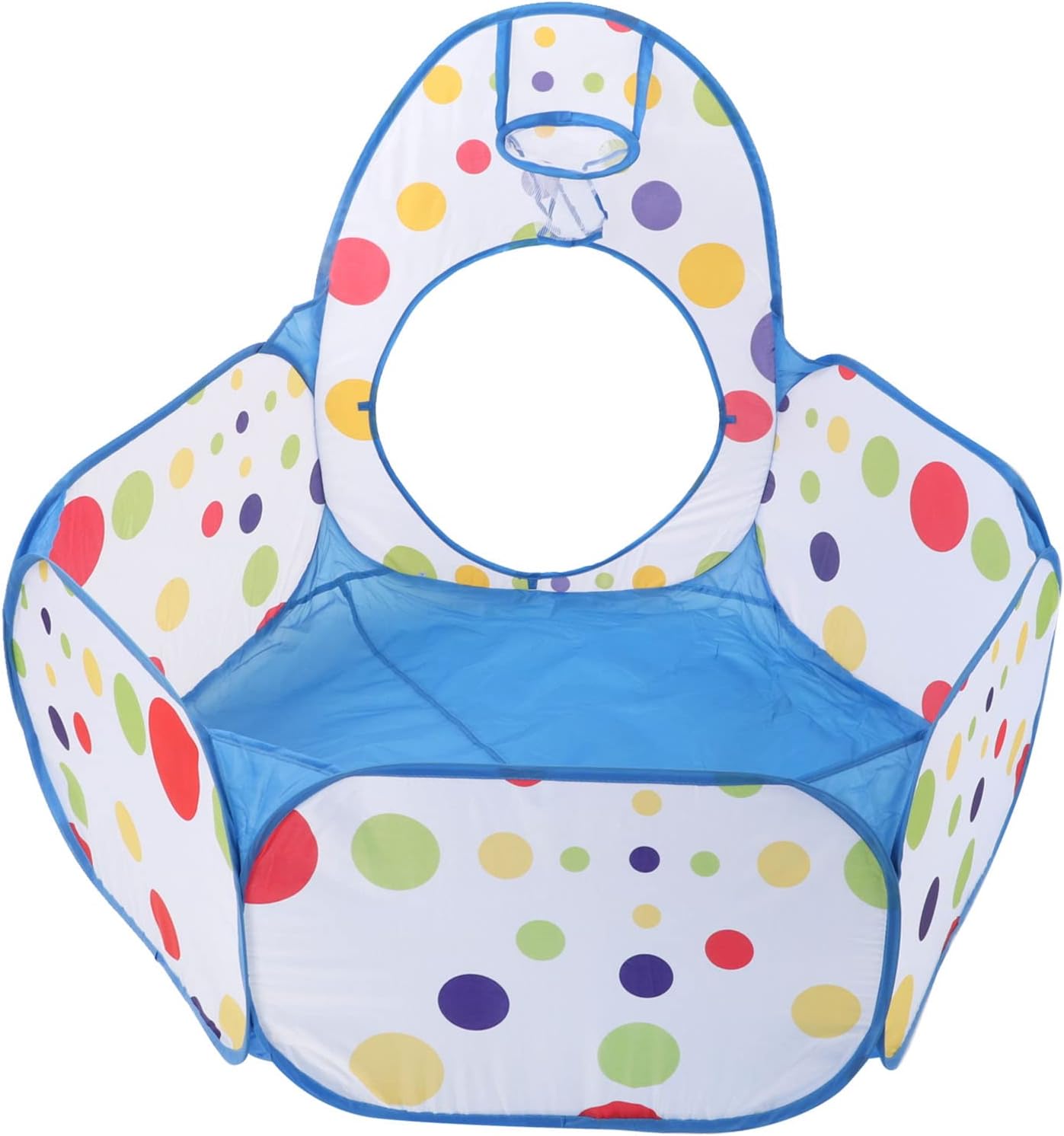 Kids Play Tents Pop Up Toddlers Playhouses with Crawl Tunnels Basketball Hoops for Indoor Outdoor Use Soft Durable Polyester Material 106.3 x 47.2 x 37.4in 3Piece Set