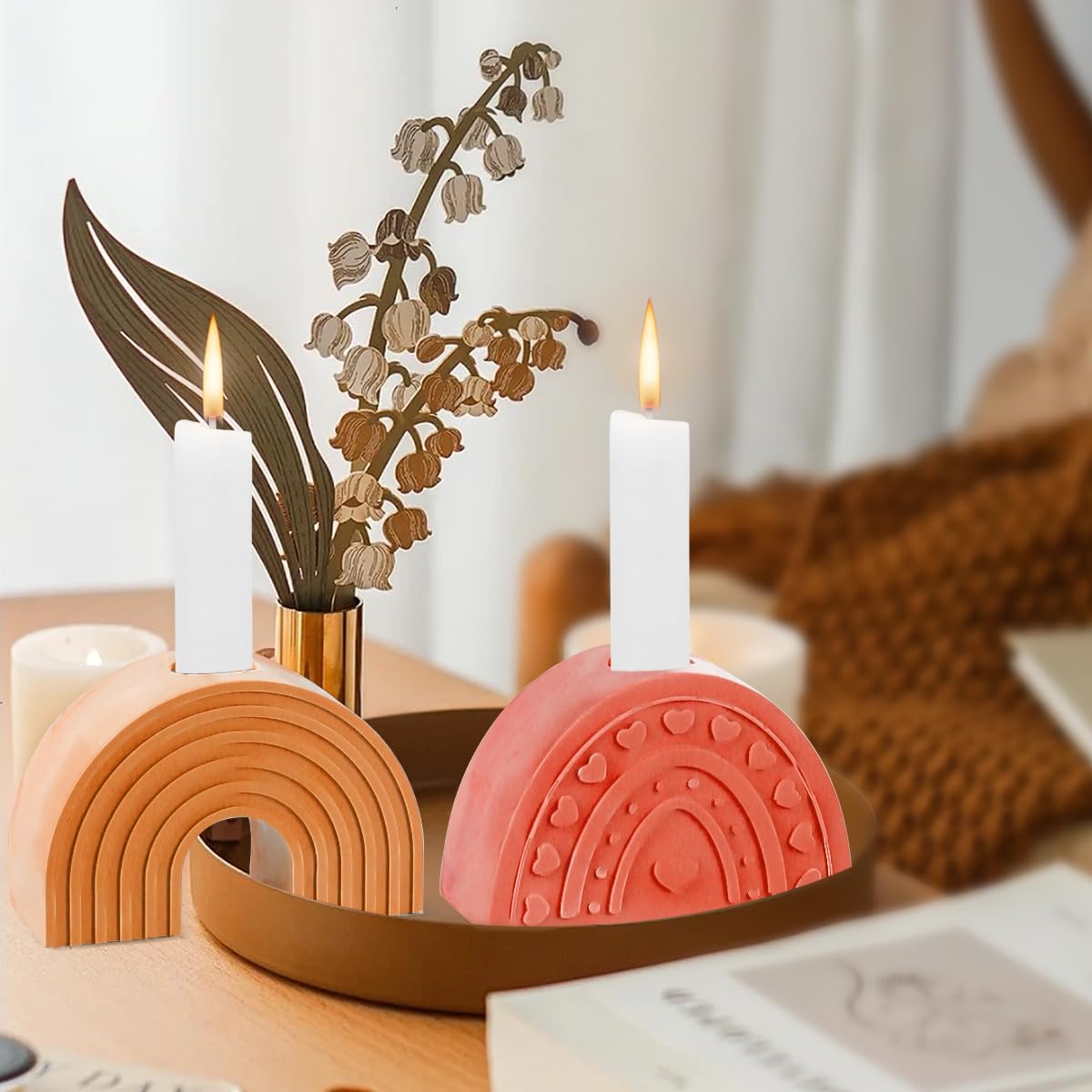 Lot De 4 Moules En Silicone FORMVERSITY - Bougeoir En