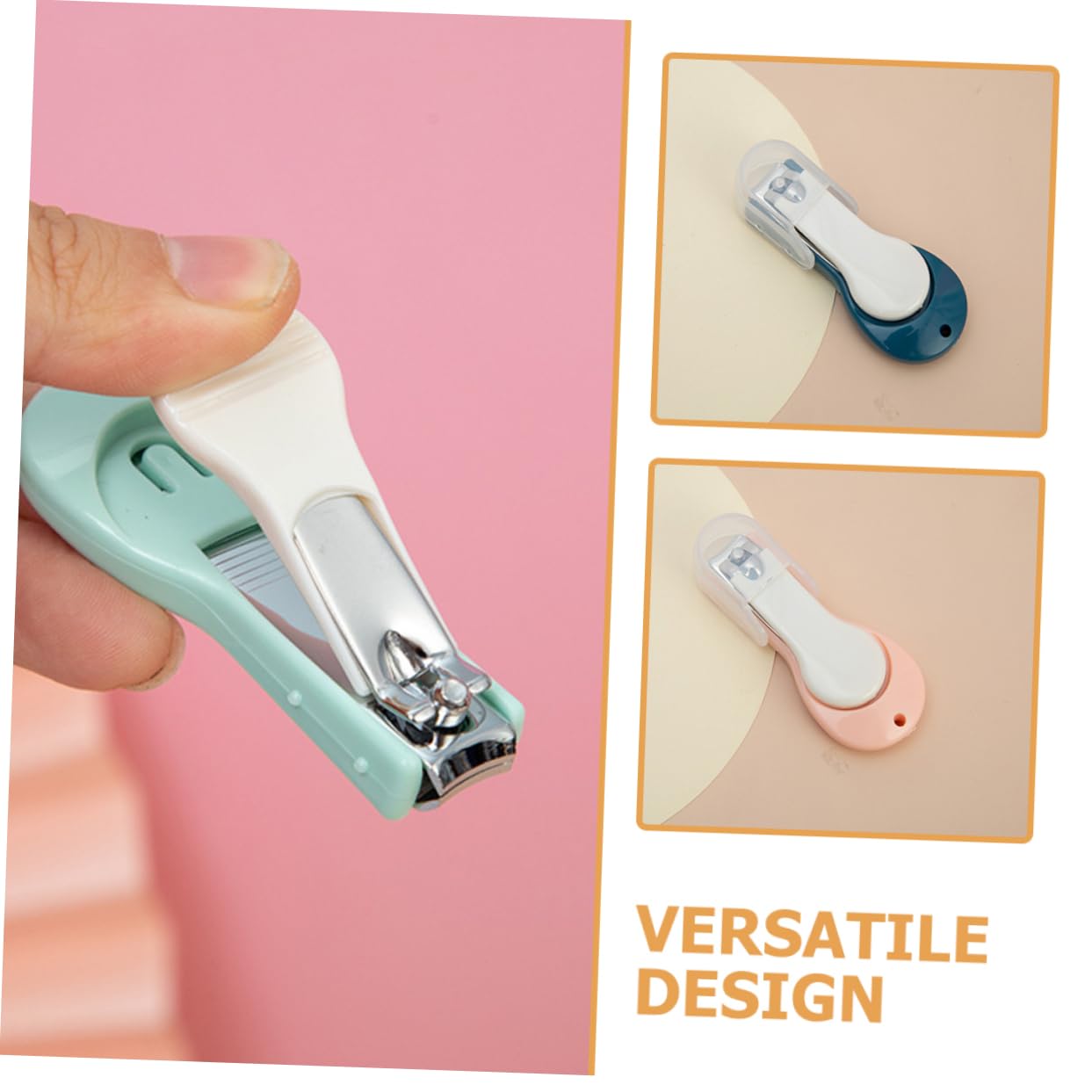 Yardwe 15 Stck Nagelknipser Teilig mit Gebogenen Edelstahlklingen Rutschfestem Silikongriff Sicherer Nagelpflege für Neugeborene und Kleinkinder Präzises Schneiden Blau