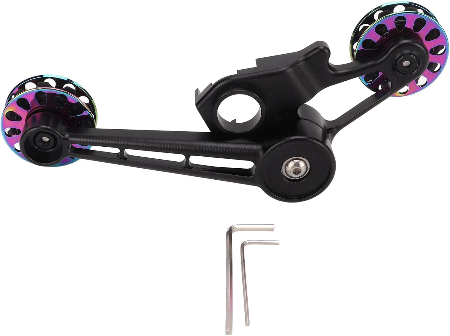 10T Folding Bike Chain Guide Tensioner, Bicycle Rear Derailleur Chain Tensioner, Aluminum Alloy and POM Steel Material, Lightweight and Durable, Compatible with 3sixty and Brompton