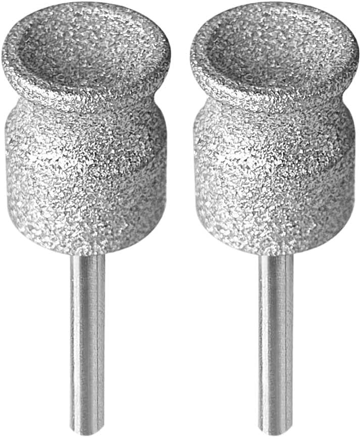 2PCS Diamond Dog Nail Grinder Attachment, Diamond Rotory Bit for Dogs&Pets Nail Care, 1/8" Replacement Grinder Wheel Pets Nail Grooming Tools for Medium Large Dogs