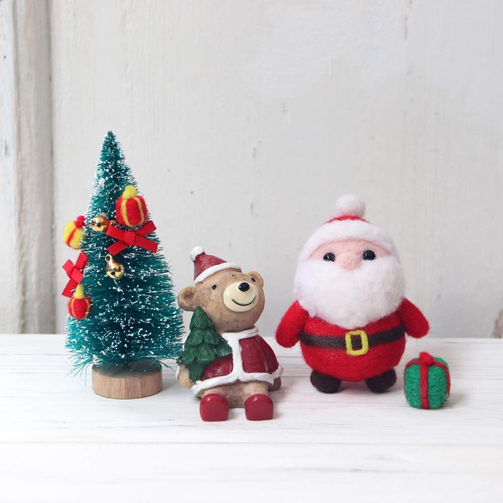 Christmas　羊毛フェルト　3種 動物さんのオーナメント3個セット☆羊毛フェルト | iichi 日々