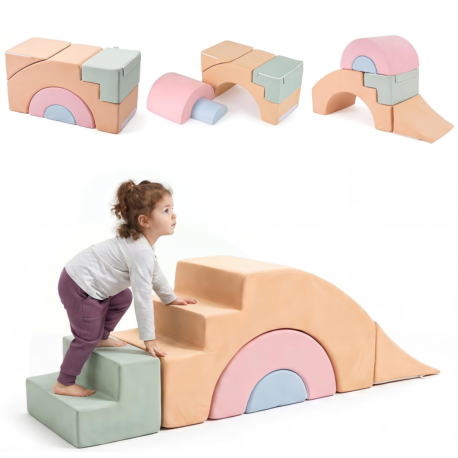 GOPLUS Juego de 5 Bloques de Espuma para Niños
