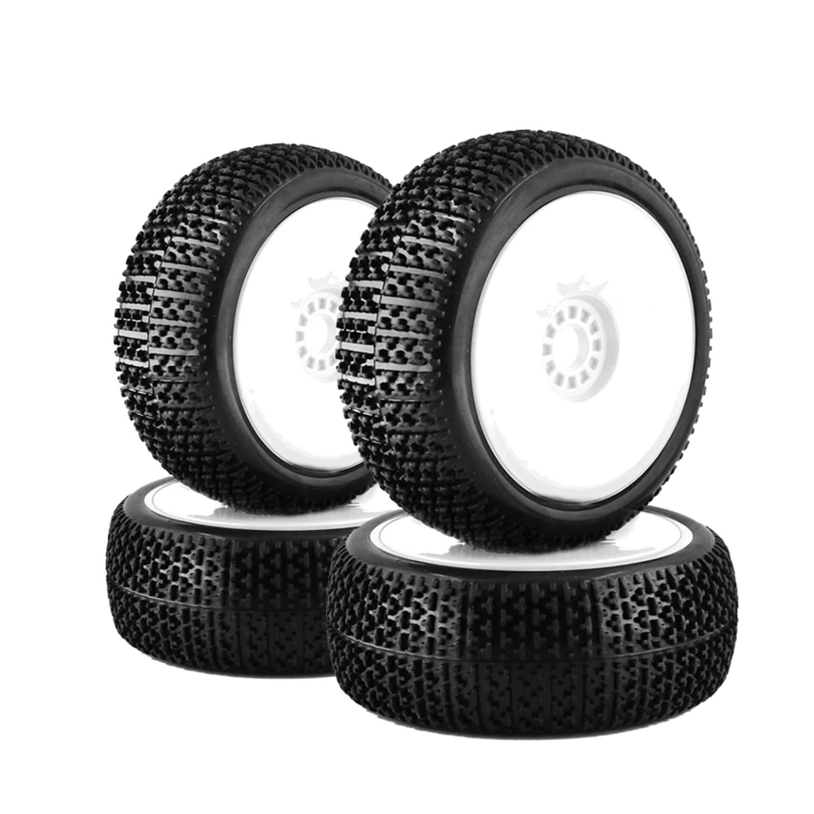 para HPI para HSP para Kyosho para ZD para Hongnuo para Buggy para Racing 1/8 4 Uds Neumáticos Rueda 116mm X45mm Todoterreno 17mm Bujes Hexagonales RC Coche 4WD RC Coche NeumáTico Piezas
