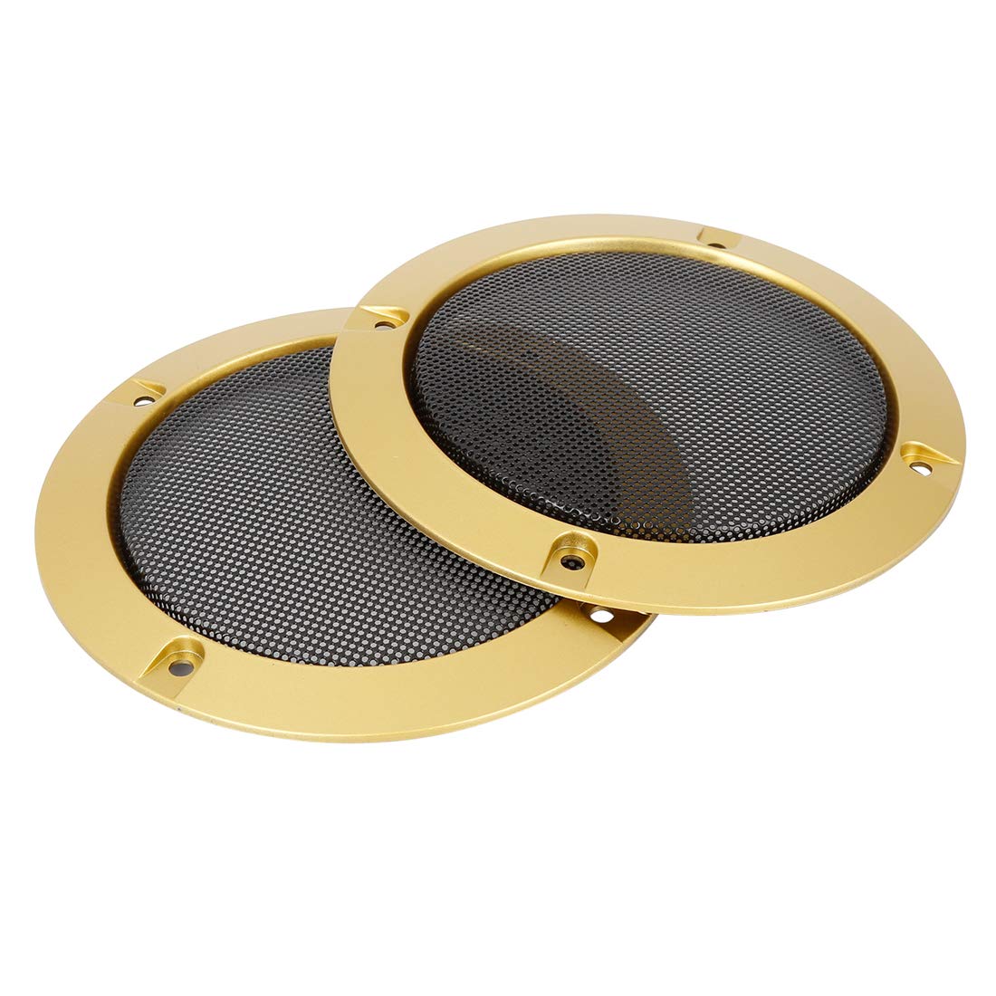 ❤未使用❤スピーカーグリル　保護　グリルカバー　ゴールド　メッシュ Amazon.co.jp: DGZZI 2インチ スピーカーカバー ゴールドメタル