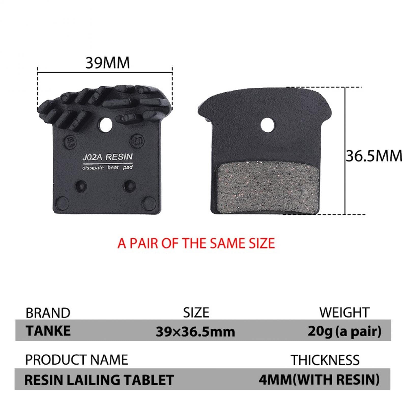 2 Paia 4 Pezzi Shimano J02A J03A J05A-RF Resina Ice-Tec Pastiglie Freno A Disco Per XTR, XT, SLX E Alfine - Foto 11