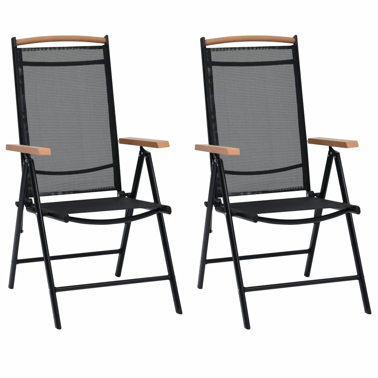 Chaise de jardin pliable MOONAIRY en textilène respirant et aluminium léger