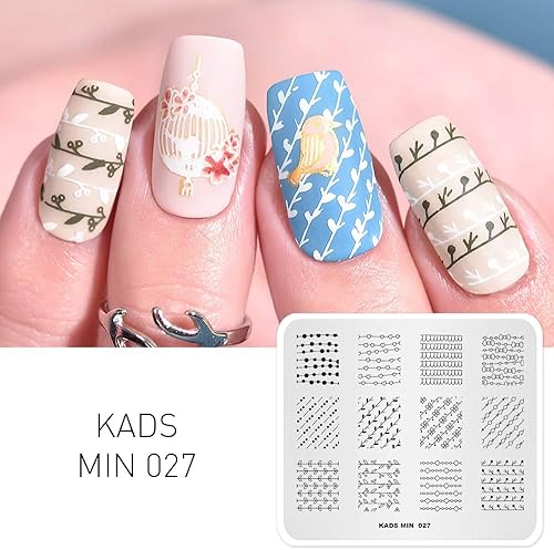 Miniatura 2 de KADS Placa de estampado de uñas Dragon Zoo Nail Art Stamp Template DIY Imagen Plantilla Manicura Estampado Placa Herramientas (ZO005)