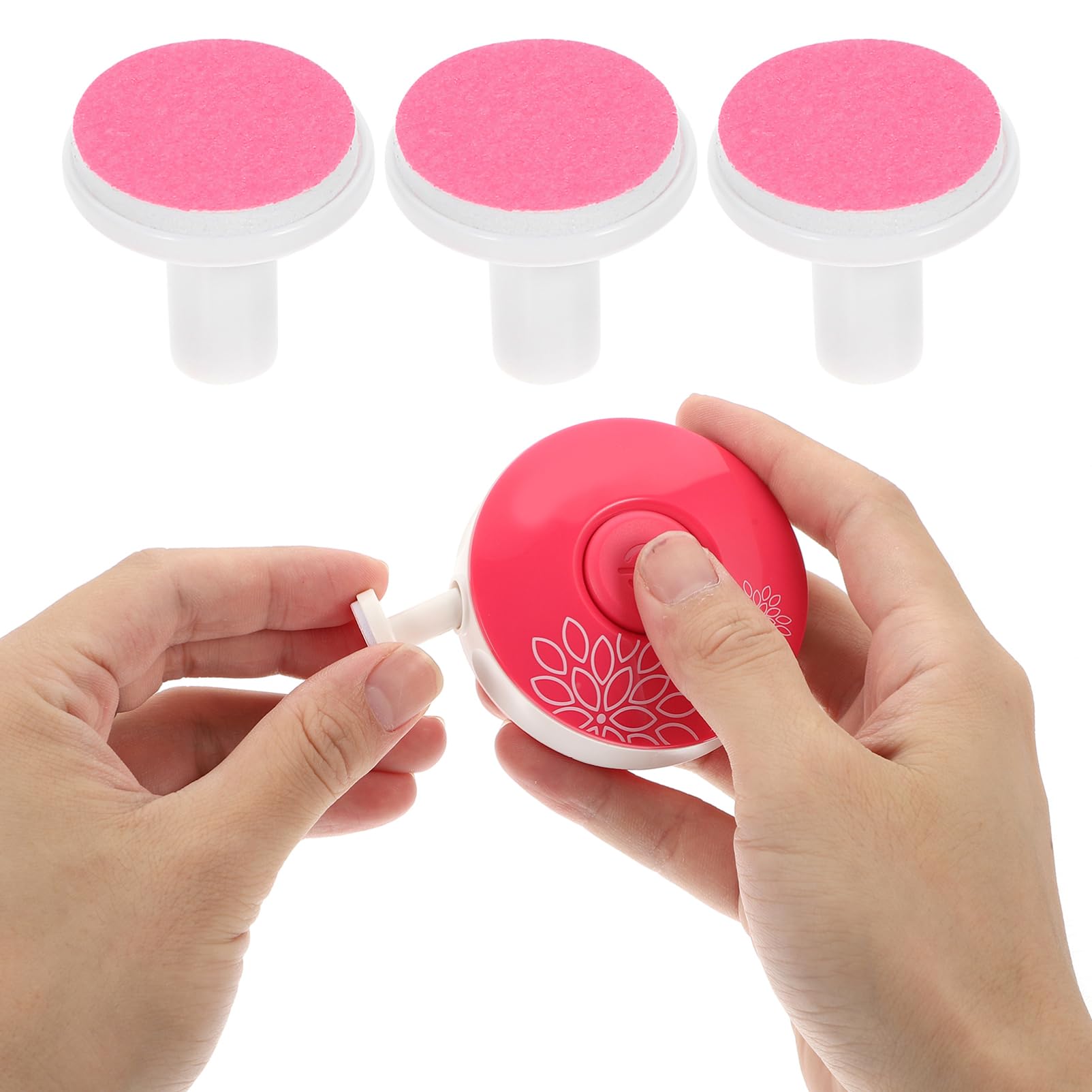 Homoyoyo Almohadillas para Pulir Uñas de Niño Eléctricas 12 Piezas, Accesorio Seguro y Ahorrador Papel Abrasivo y Plástico para Uñas de Manos y Pies